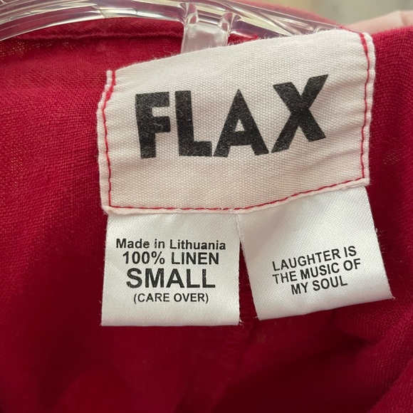 FLAX Elegant Red Wrap Robe - Picture 3 of 3